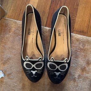 Charlotte Olympia Black Cat Flats
